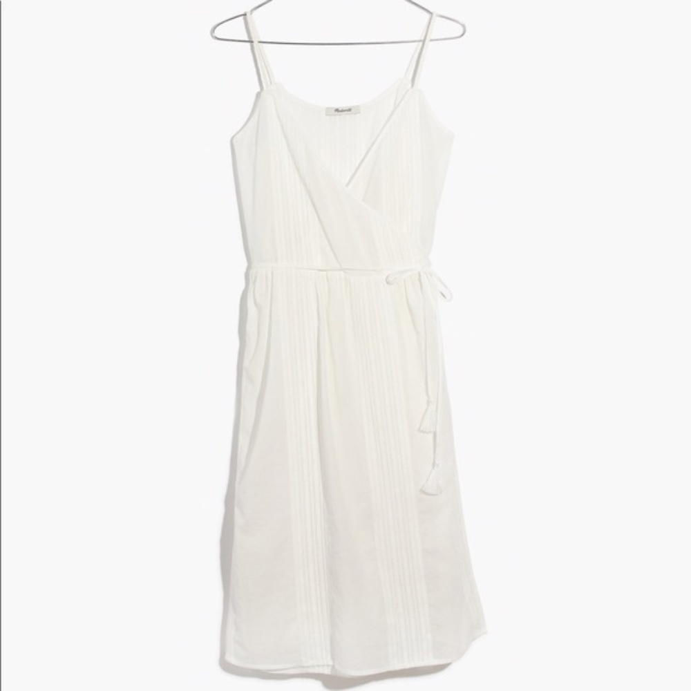Madewell Sicily Cover-Up Wrap Dress White Size XS NWT
